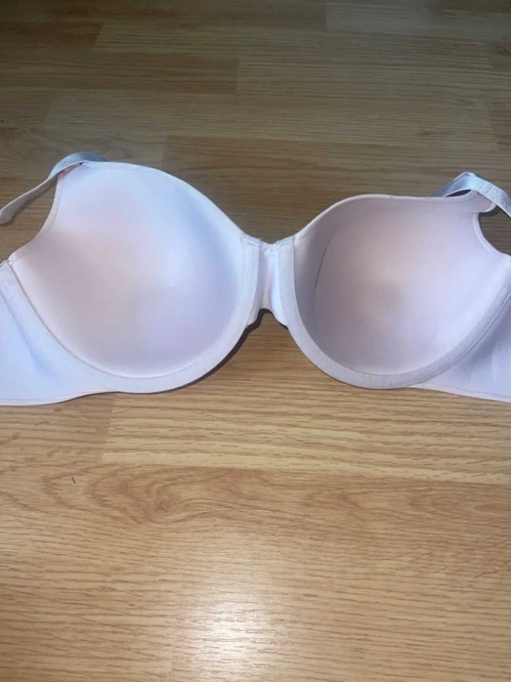 Vanity Fair Lightly Padded Soft Pink Striped Bra Size 34DD